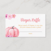 Little Pumpkin Fall Diaper Raffle Begleitkarte (Vorderseite)