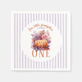 Little Pumpkin Fall Erste Geburtstagsparty Serviette