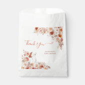 Little Pumpkin Fall Floral Baby Dusche Geschenktütchen (Vorderseite)