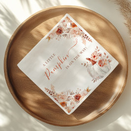 Little Pumpkin Fall Floral Baby Dusche Serviette