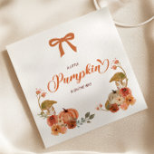 Little Pumpkin Fall Floral Baby Dusche Serviette