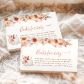 Little Pumpkin Fall Floral Books for Baby Begleitkarte