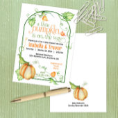 Little Pumpkin Fall Gender Neutral Baby Dusche Einladung