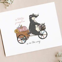 Little Pumpkin Fall Girl Babydusche Einladung