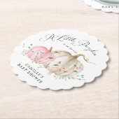 Little Pumpkin Fall Girl Babydusche Untersetzer (angewinkelt)