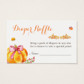 Little Pumpkin Fall Girl Duschdusche Windelwanne (Vorderseite)