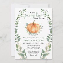 Little Pumpkin Fall Greenery | Paare Babydusche