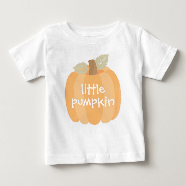 Little Pumpkin Fall Halloween oder Birthday Baby Baby T-shirt (Vorderseite)