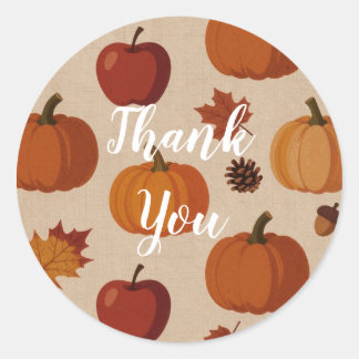 Little Pumpkin Fall Harvest | Baby Shower Sticker