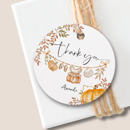 Little Pumpkin Fall Herbstdusche Danke Geschenkanhänger