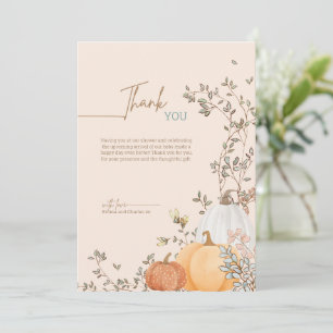 Little Pumpkin Fall Herbstdusche Dankeskarte