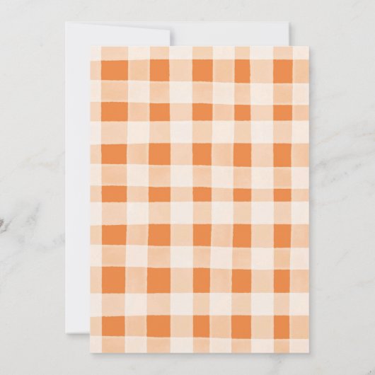 Little Pumpkin Fall Herbstdusche Einladung (Rückseite)