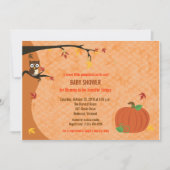 Little Pumpkin Fall Herbstdusche Einladung (Vorderseite)