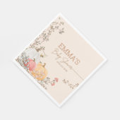 Little Pumpkin Fall Herbstdusche Serviette (Ecke)