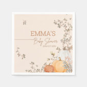 Little Pumpkin Fall Herbstdusche Serviette (Vorderseite)