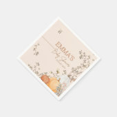 Little Pumpkin Fall Herbstdusche Serviette (Ecke)