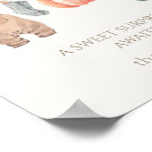 Little Pumpkin Fall Kleidung Boy Diaper Raffle Poster (Ecke)