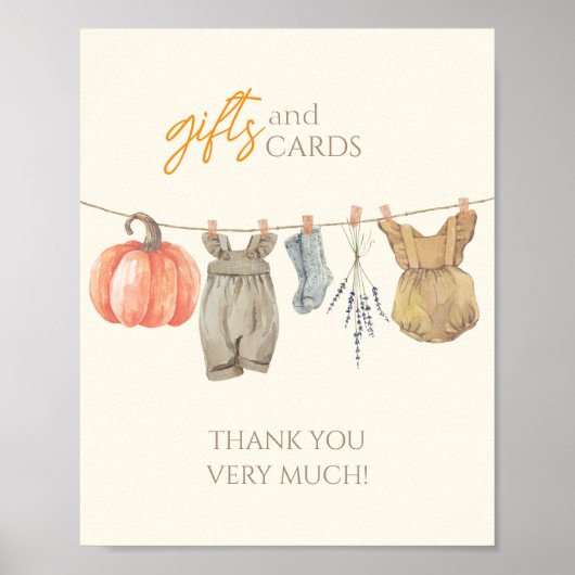 Little Pumpkin Fall Kleidung Girl Geschenke und Ka Poster (Vorne)