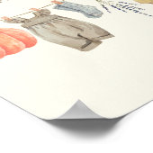 Little Pumpkin Fall Kleidung Girl Süßigkeiten und Poster (Ecke)