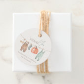 Little Pumpkin Fall Kleidung Junge Dusche Geschenkanhänger (Beispiel)