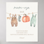 Little Pumpkin Fall Kleidung Junge Mama-osa Bar Poster (Vorne)