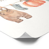 Little Pumpkin Fall Kleidung Junge Süßigkeiten und Poster (Ecke)