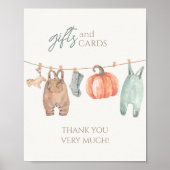 Little Pumpkin Fall Kleidung Jungs Geschenke und K Poster (Vorne)