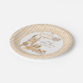 Little Pumpkin Fall Locally Grown Baby Shower Pappteller (Schrägansicht)