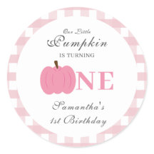 Little Pumpkin Fall Pastel Pink Erster Geburtstag