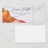 Little Pumpkin Fall Picnic Baby Dusche Begleitkarte (Vorne/Hinten)