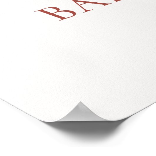 Little Pumpkin Fall Pink Girl Babydusche Willkomme Poster (Ecke)