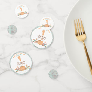 Little Pumpkin Fall Rustic 1. Geburtstag Konfetti