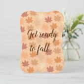 Little Pumpkin Fall Schwangerschaft Ankündigung (Stehend Vorderseite)