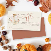 Little Pumpkin Fall Windeln Raffle Baby Dusche Begleitkarte