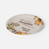 Little Pumpkin Farm Geburtstag Pappteller (Schrägansicht)