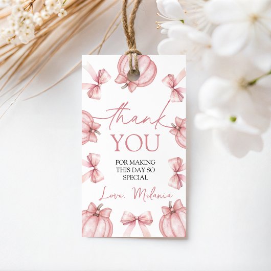 Little Pumpkin Favor Tag Geschenkanhänger