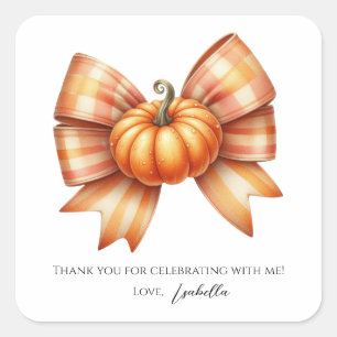Little Pumpkin First Birthday Sticker - Halloween