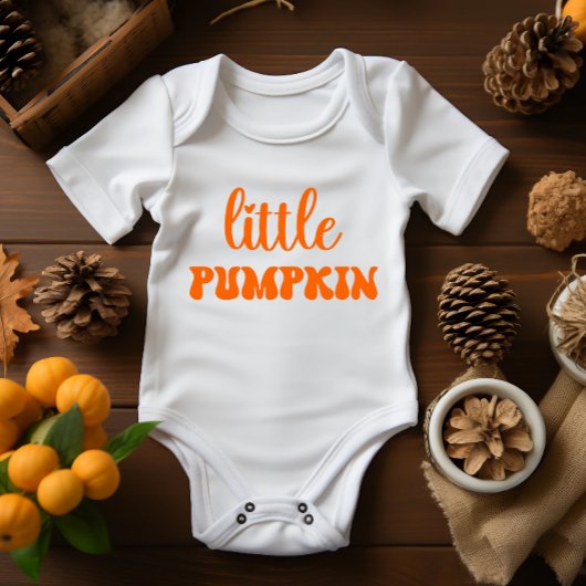 Little Pumpkin - First Fall Little Pumpkin-Geschen Baby Strampler