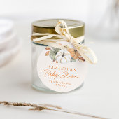 Little Pumpkin Floral Boho Babydusche Danke Geschenkanhänger