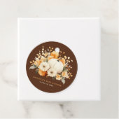 Little Pumpkin Floral Boho Botanical Baby Shower Geschenkanhänger (Beispiel)