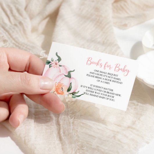 Little Pumpkin Floral Books for Baby Begleitkarte