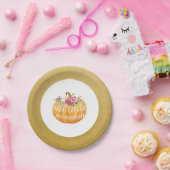 Little Pumpkin Floral Fall Paper-Teller Pappteller (Party)