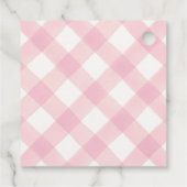 Little Pumpkin Floral Girl Babydusche Geschenkanhänger (Rückseite)