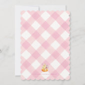 Little Pumpkin Floral Girl Kinderdusche Einladung (Rückseite)