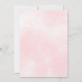 Little Pumpkin Floral Girl Kinderdusche Einladung (Rückseite)