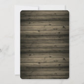 Little Pumpkin Frame Blume Wood Baby Dusche Einladung (Rückseite)