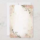 Little Pumpkin Frame Boho Blume Kinderdusche Einladung (Rückseite)