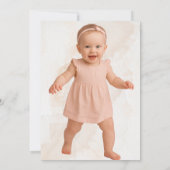 Little Pumpkin Fresh Farm Foto zum Geburtstag Einladung (Rückseite)