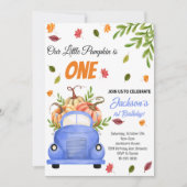 Little Pumpkin Geburtstagsparty Einladung (Vorderseite)