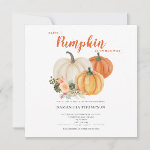 Little Pumpkin Gender Neutral Baby Shower Einladung